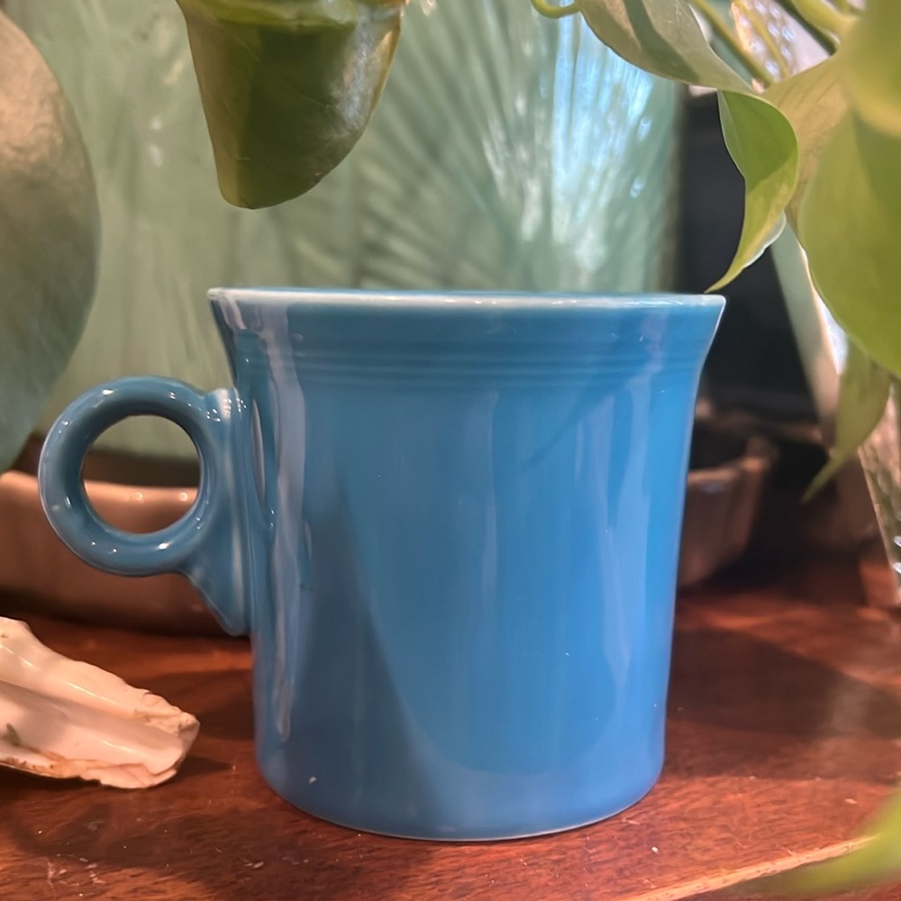 Fiestaware blue mug